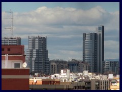 Views from Torres de Serranos 31 - Melia Hotel (right), Valencia's tallest building (117m, 35 floors, built 2006 as Hilton)